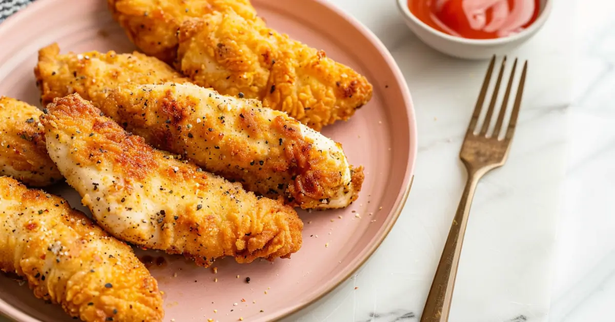 how long to bake chicken tenderloins - Juicy baked chicken tenderloins served on a plate.