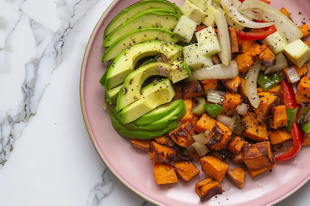 What is the most popular brunch dish - Sweet potato hash with bell peppers, onions, and avocado.