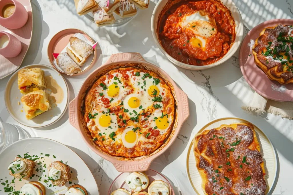 What is the Best Time for Brunch - A family enjoying a brunch gathering with various savory and sweet dishes.