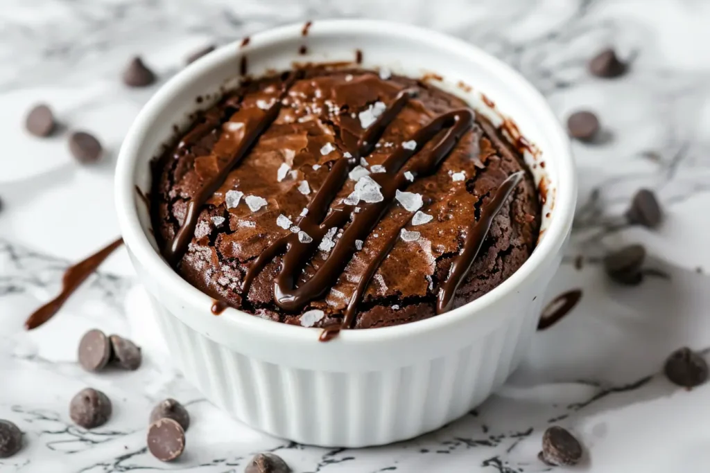 single serve desserts - Single serve brownie in a ramekin