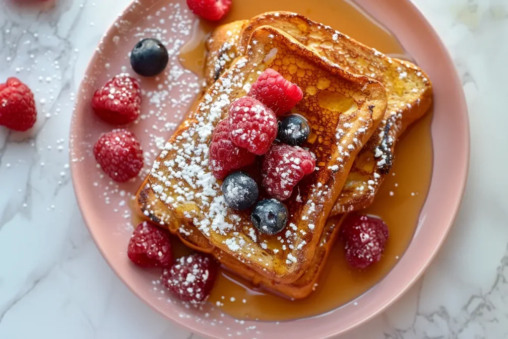 French Toast Mistakes - Perfectly Plated French Toast with Toppings