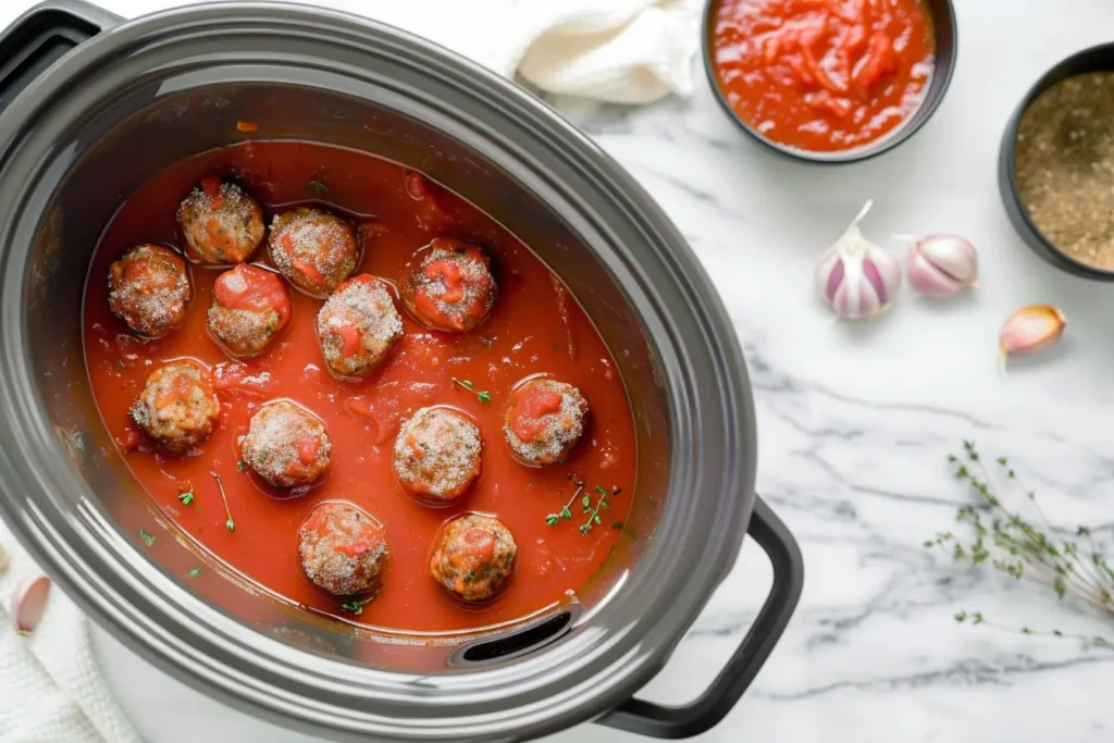 Can you put raw frozen meatballs in sauce