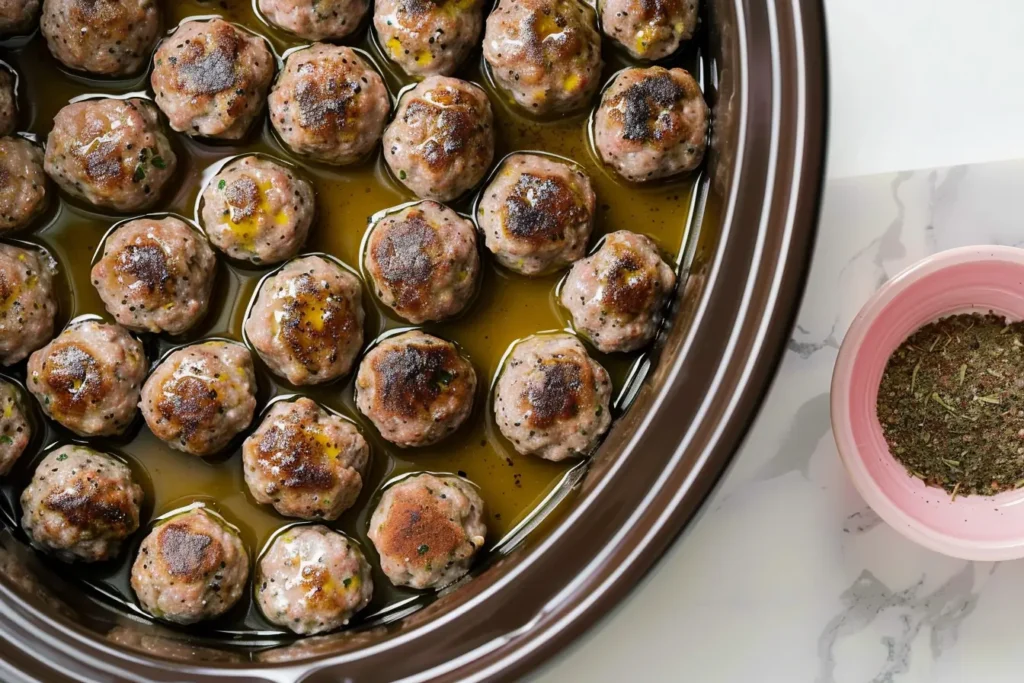 How to cook frozen meatballs in crockpot without sauce