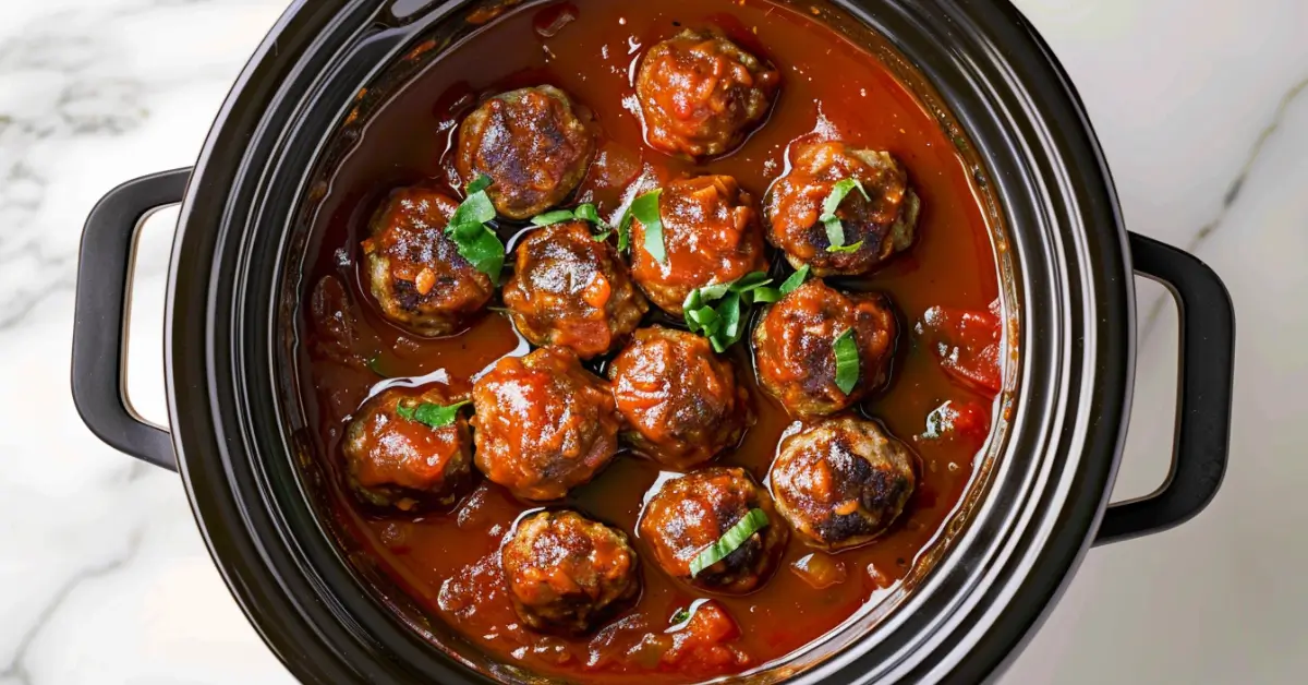 how long to cook frozen meatballs in crockpot