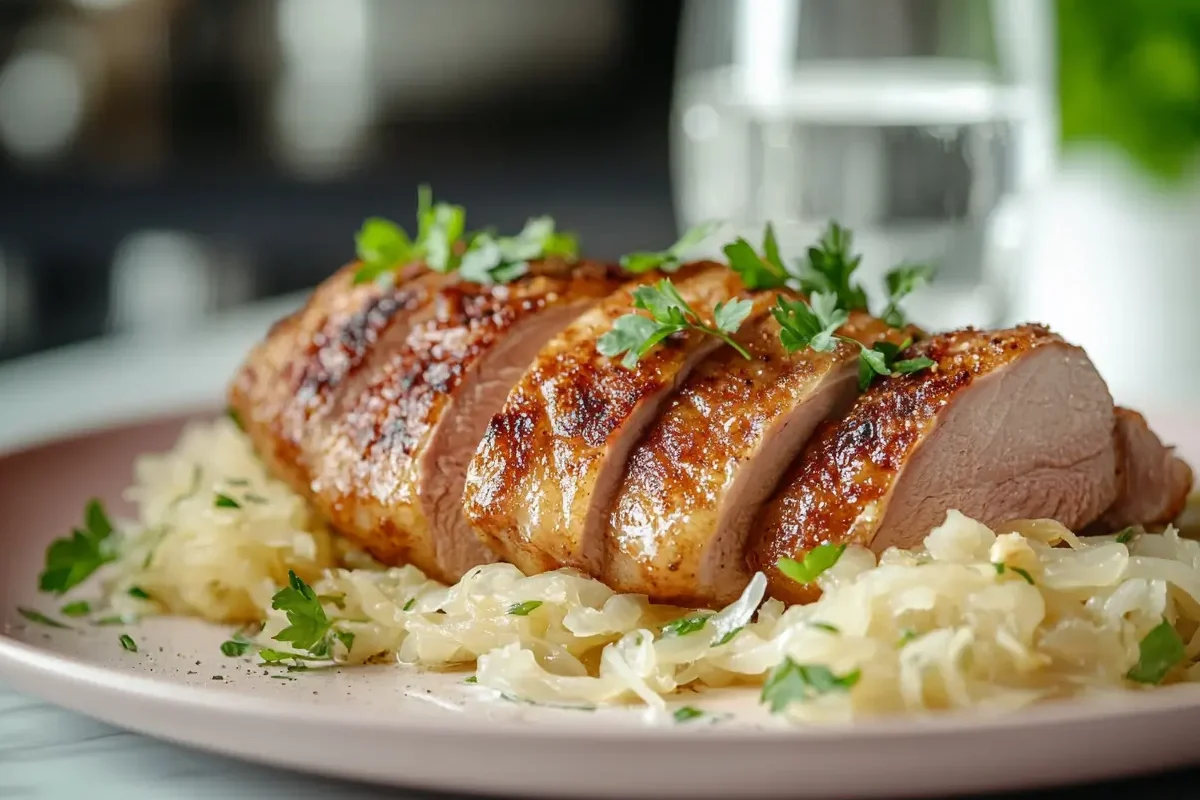 how to cook duck breast with sauerkraut