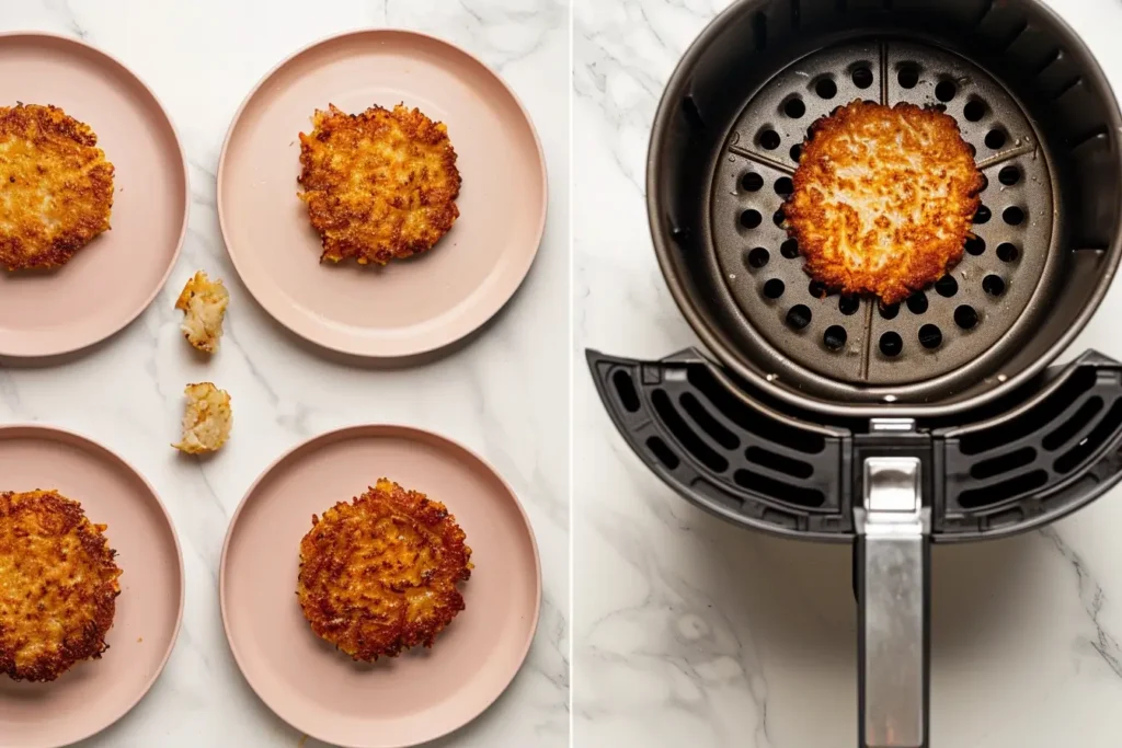 how to cook hash brown patties in the air fryer