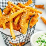 Chicken Fries - Crispy chicken fries in a basket