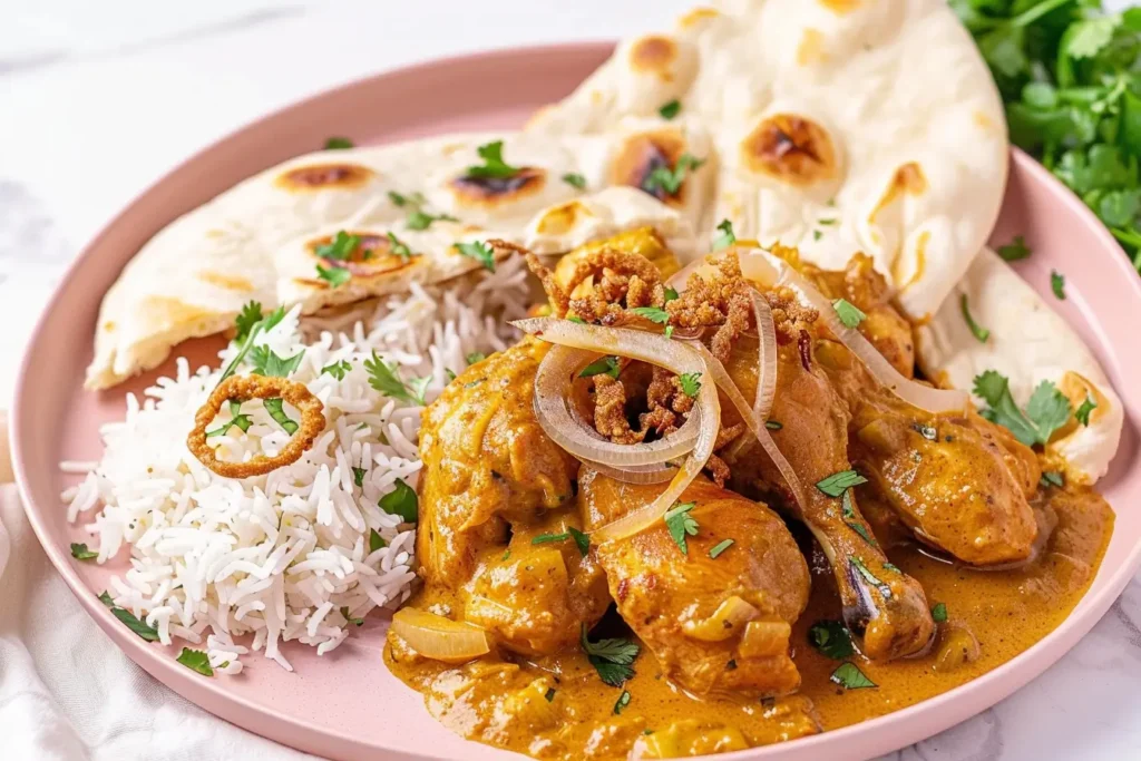 Plating Chicken Korma